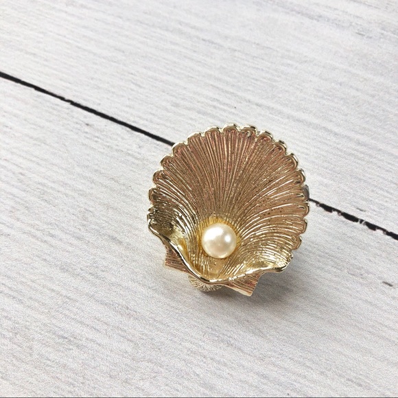 Trio of Golden Pearl Fashion Dress Pins Brooches - Picture 2 of 10